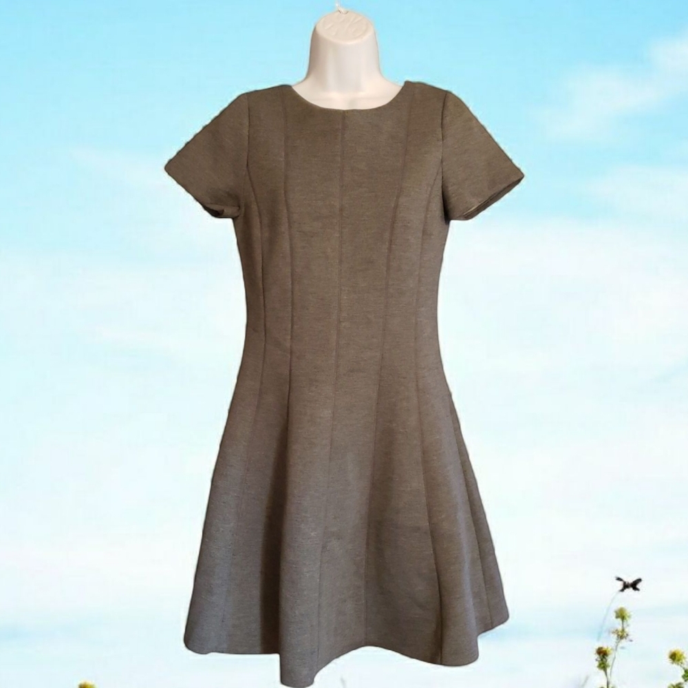 NWT Banana Republic Gray Short Sleeve Dress Size 8